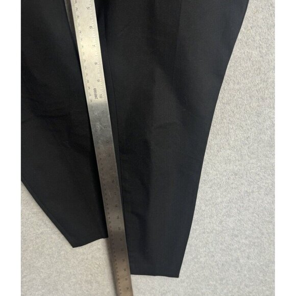 Talbots Skinny Ankle Pants Black Sz 8P Mid Rise Tapered Pull On Trouser EUC - Picture 9 of 9